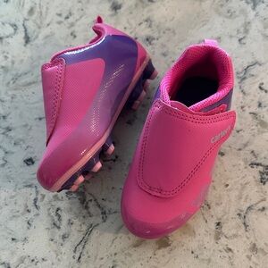 Carter's Vibrant Pink and Purple Soccer Cleats NEVER USED